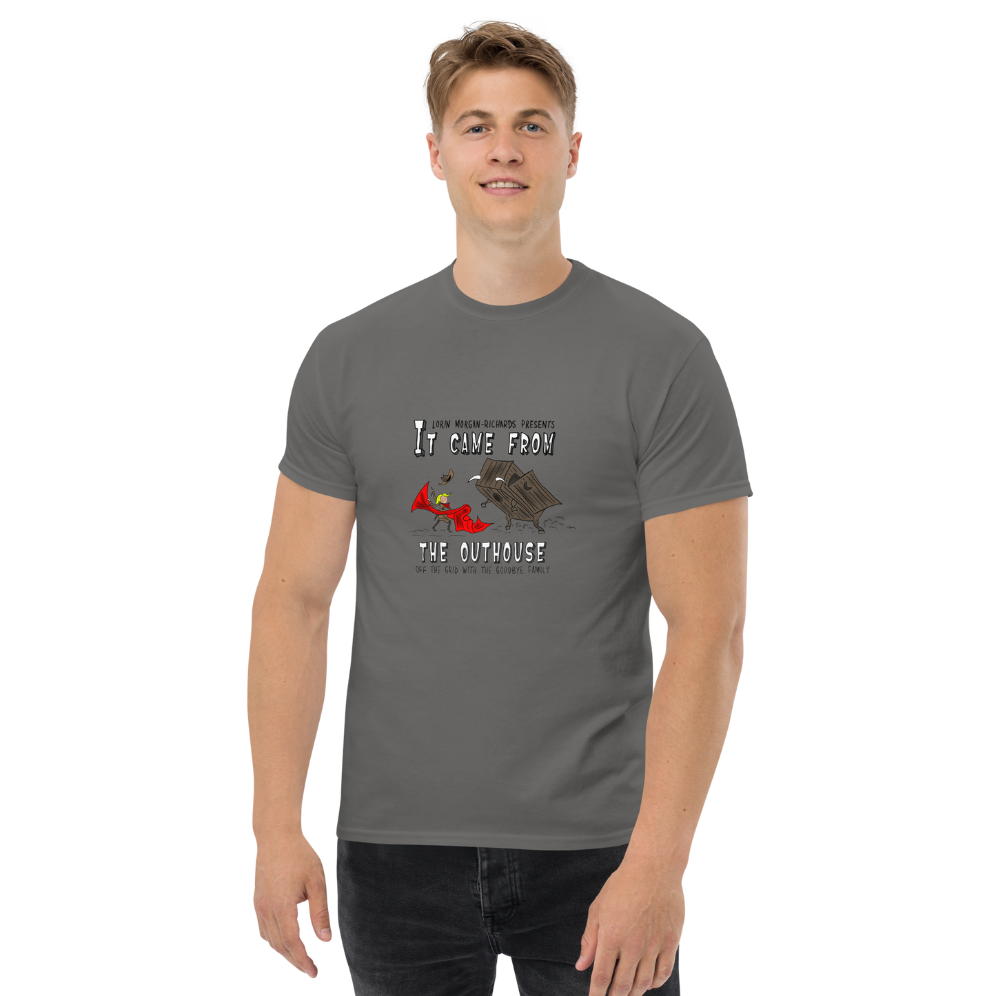 Lorin Morgan-Richards Presents 'It Came from the Outhouse: Off the Grid with the Goodbye Family,' Men's classic tee