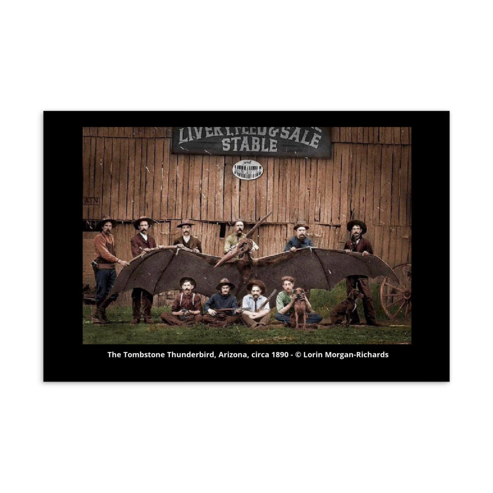 The Tombstone Thunderbird Postcard, colorization by Lorin Morgan-Richards