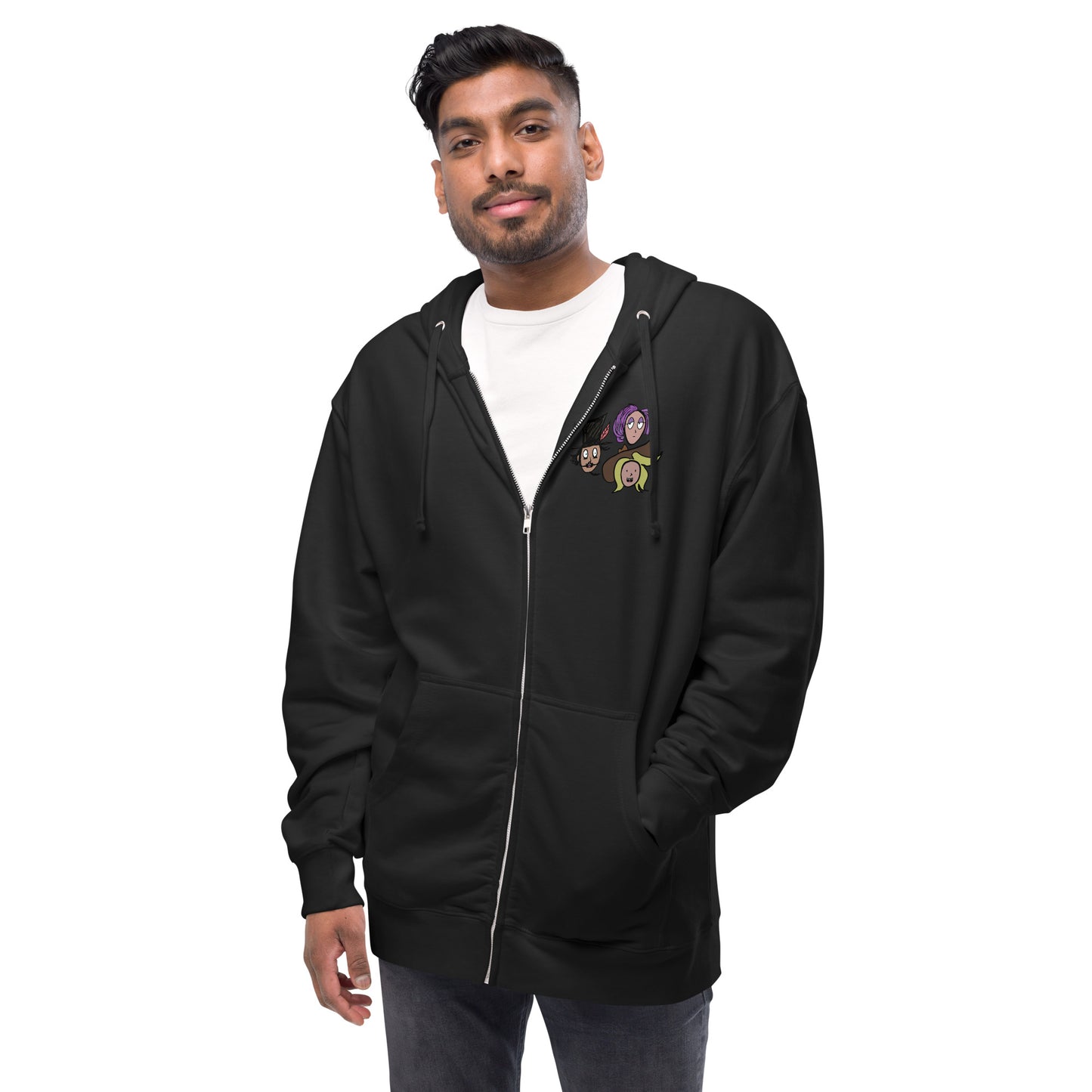 The Goodbye Family Official Unisex fleece zip up hoodie