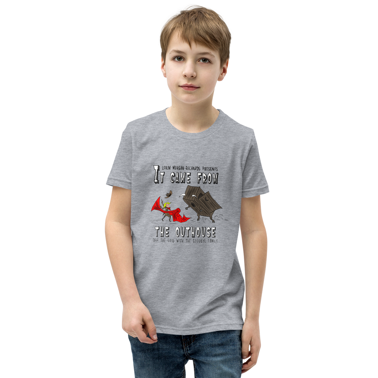 Lorin Morgan-Richards Presents 'It Came from the Outhouse: Off the Grid with the Goodbye Family,' Youth Short Sleeve T-Shirt