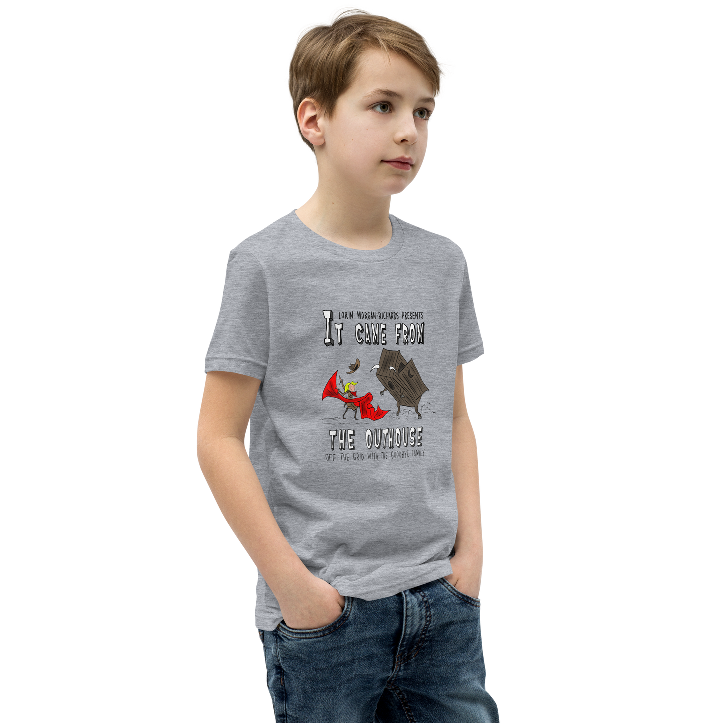Lorin Morgan-Richards Presents 'It Came from the Outhouse: Off the Grid with the Goodbye Family,' Youth Short Sleeve T-Shirt