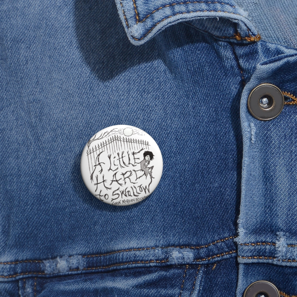 A Little Hard to Swallow: 1334 - Official Pin Representing the Cover of the Book