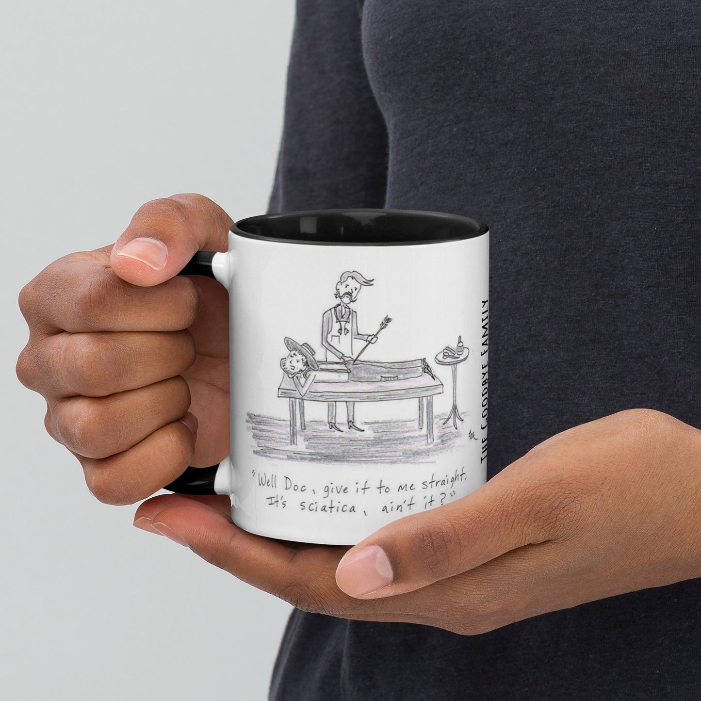 The Goodbye Family Mug Funnies with Black color inside