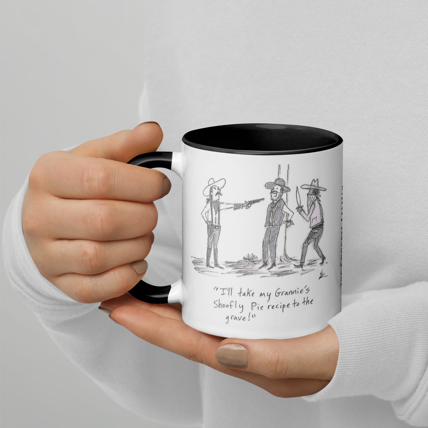 The Goodbye Family Mug More Funnies with Black color inside