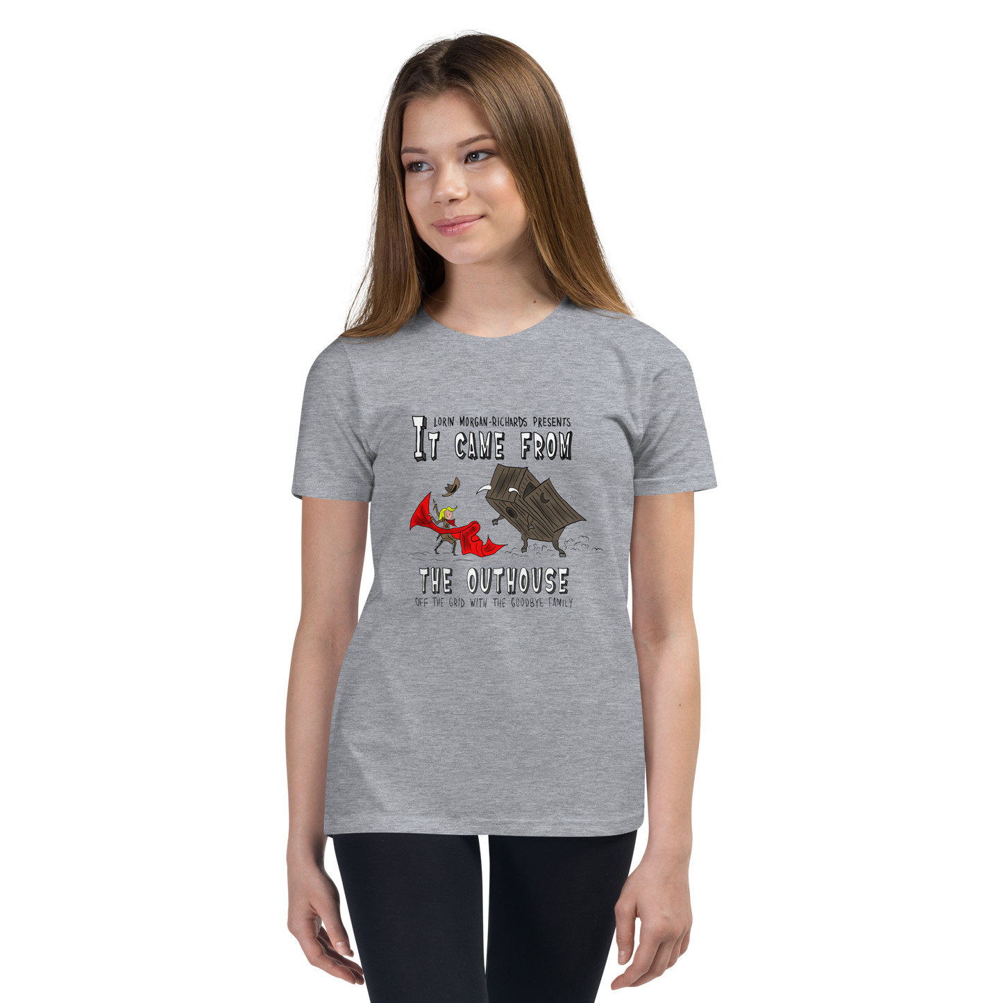 Lorin Morgan-Richards Presents 'It Came from the Outhouse: Off the Grid with the Goodbye Family,' Youth Short Sleeve T-Shirt