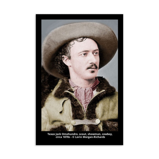 Texas Jack Postcard, colorization by Lorin Morgan-Richards